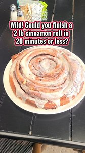 Showcasing the Giant 2 pound cinnamon roll challenge at popular OC breakfast spot Plums Cafe. The big cinnamon roll only costs $20 and could feed a table. If you finish the challenge, you win a free T-shirt. Be warned you only get 20 minutes. Could you do it? #cinnamonroll #eatingshow #foodreview #eatlocal #foodchallenge #sweets #trysomethingnew #orangecounty #EatLocal #eatingshow #carbs #bigback #supportlocal #foodfinds #thingstodo #winnersmindset #travelstories #thursdayvibes #dessert | Freak 