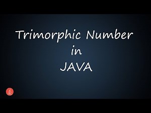Trimorphic Number in JAVA || BluejCode