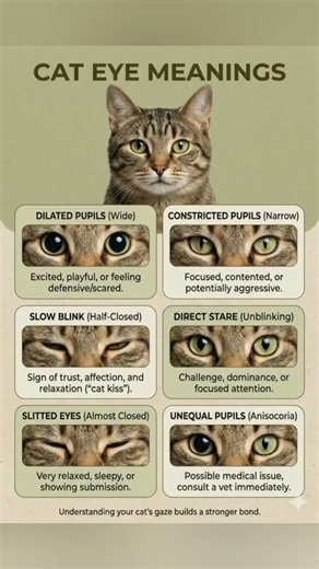 Cat Eye Meanings Explained 👀🐱 | Decode Your Cat’s Emotions Instantly!