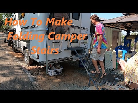 How to build folding camper stairs