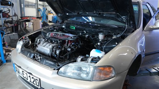 A Civic gets stripped down for restoration