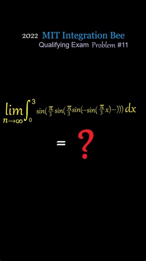 Solve this "Infinite" Integral: The Infinite Sine Trap (2022 MIT Integration Bee)