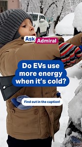 Not necessarily, but you might notice a slight drop in range when it’s cold ❄️ That’s because EV batteries are chemical devices and the reactions can be slower in colder weather, so power efficiency reduces a little. To get the most out of your EV in winter, try using eco-mode, pre-heating your car while it’s still plugged in and use battery-efficient heated seats or steering wheels instead of warming the whole cabin 🚘 https://fullycharged.show/blog/busting-some-common-ev-myths-with-admiral/ | 