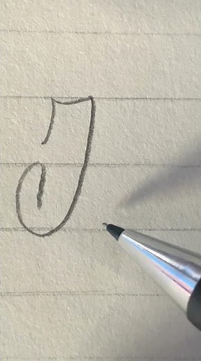 Letra "I" en cursiva 🔥 #calligraphy #caligrafia