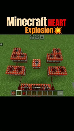 Minecraft Heart Explosion | #shorts #minecraft