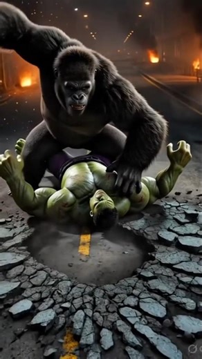 Angry Hulk vs Savage Gorilla 🦍 Ultimate Fight #fight #hulk #gorilla #shorts