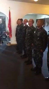 CPO Selectees, Chief Petty Officers and MCPON recite the Sailors creed during a CPO call aboard Naval Air Station Fallon. | Master Chief Petty Officer of the Navy John Perryman
