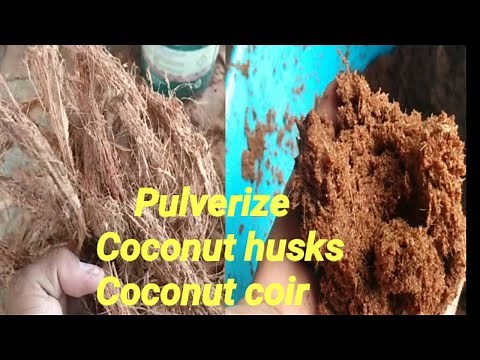 How to pulverize the coconut husks/coconut coir complete guide using machine