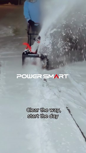Get your driveway done before the sun wakes up. Black Friday Sale | Nov 24–Dec 1 Grab the 21'' 212cc Single Stage Gas Snow Blower (Electric Start LED Light) now 👇Shop on our official store: https://rebrand.ly/lowpvh9 #powersmart #snowblower #blackfridaydeals #snowfall | PowerSmart USA