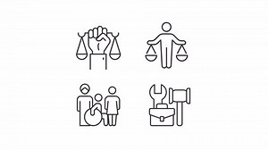 Human Rights Authority Line Animation Set: video de stock (totalmente libre de regalías) 3779259285 | Shutterstock