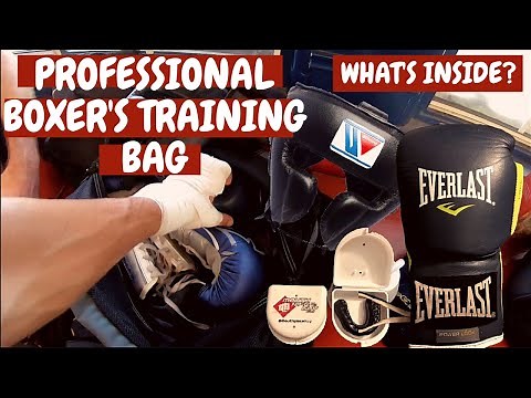 What's Inside A Professional Boxer's Bag? How Much $$$?