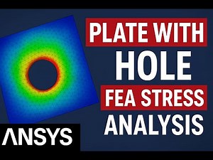 Plate with Hole Stress Analysis | ANSYS FEA Tutorial (Step-by-Step)