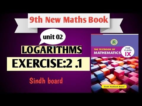 Class 9th unit 02 Logarithms exercise 2.1 | Sindh board |
