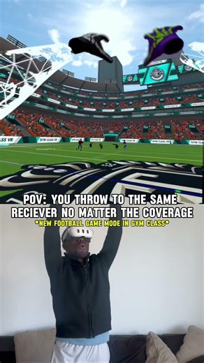 VR Football mode is on its way to gym class!! #gymclassvr #vrfootball #football