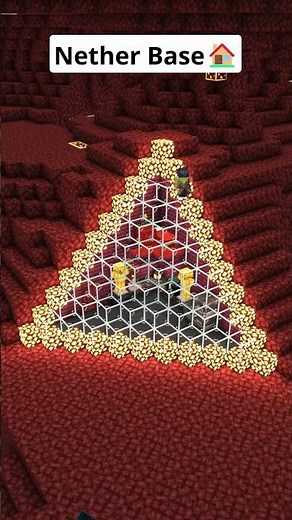 Minecraft Easy Nether Base🏠 #shorts