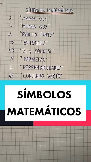 Significado de los Símbolos Matemáticos