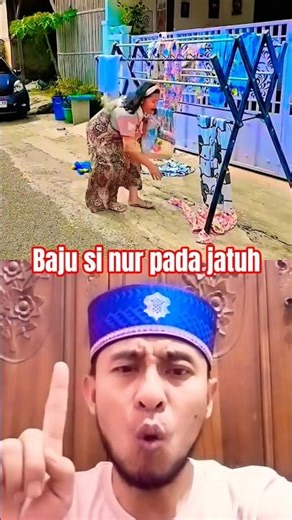 Nur's clothes fell off ‼️ #funny #funny #drama #comedy #nurrayni25 #shorts #shortfilm #shortstory