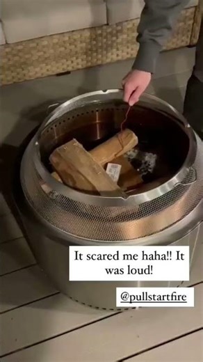 The fastest way to start a firepit | Pull Start Fire