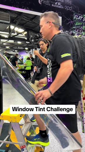 Bruce Slavich (California) attempts the Flat Glass Battles Challenge ⚔️ Flat Glass Battles is a @tinterbattles original window tint competition featuring the world’s best window Tinters competing on tinting architectural windows. Bruce Slavich is the founder of @truspraysystems and was one half of the team TRU TINT Crew who went on to place in the team’s architectural finals 💯 Featured in the video is the TRU-Activ #windowtint #competition #battle #tinterbattles @TRÜ Spray Systems