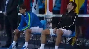 Exhausted Novak Djokovic and Rafael Nadal needed officials to intervene after they could barely stand in epic grand slam final