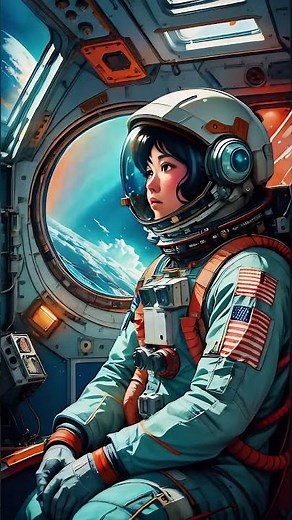 AI Anime Short | Girl in Spaceship Loop | AI SHORT