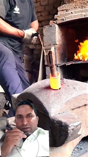 The Moment of Stretching metal at high temperature #experiment #diy #ideas #technique