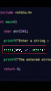 How does the fgets() function of C programming work? 🔥#cprogramming #coding #programming #HSC