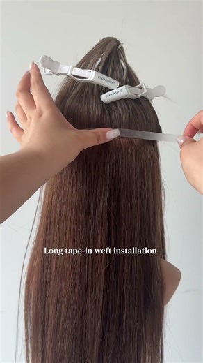 Tutorial of long tape in weft installation—still tape ins, but quicker, easier and more invisible