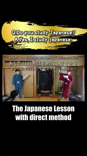 The Japanese lesson videos with direct method