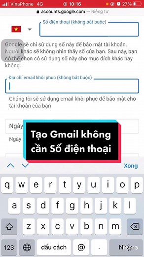Cách tạo gmail không cần số điện thoại #gmail #taogmailkhongsodienthoai #quangngai #email #Master2022byTikTok