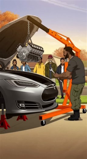 #lsxnation #richbuilds #lsswappedtesla #tesla gas powered tesla is the way to go v8 sound in a slick body meant to be their