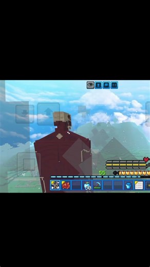 minecraft aot mod colossal Titan #attackontitan #minecraft #shorts #gaming