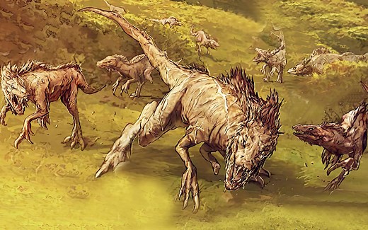 解密《哥斯拉》骷髅岛上的食人怪兽“刀脊胡狼”的故事！