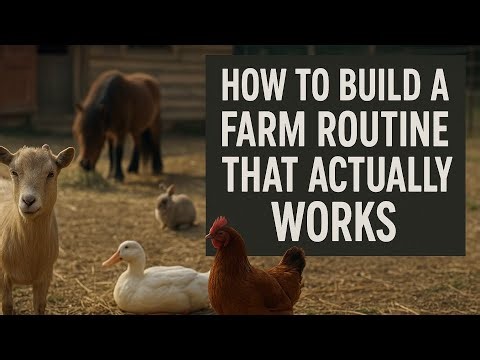 How to Build a Farm Routine That Actually Works