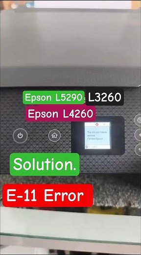 how to fix ink pad needs service contact Epson support e11 | Ink pad reset | L4260 L5290 L3260 Reset