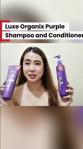 luxe organix purple shampoo and conditioner review #shopeetagtowin