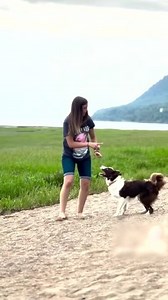 63K views · 21 reactions | This woman and her dog were showcasing some cool tricks. The dog jumped through the loop when she held her hands in a loop. Then, when she bent down and tapped her back, the dog jumped and rolled on her back. | Jukin Copyright Management | Facebook