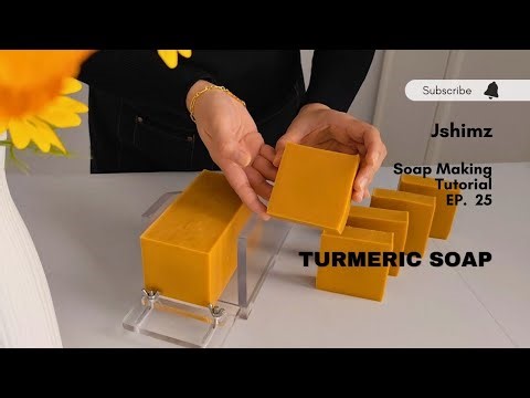 Turmeric Soap (Cold Process Soap) || Soap Making Tutorial EP.25