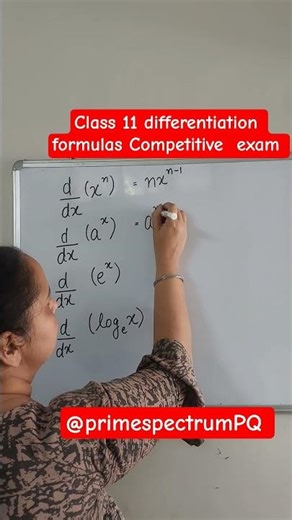 Class 11 Differentiation Formulas | JEE, CUET, Boards Full Revision 🚀