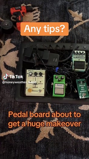 Any tips on setting up a whole new pedal board? #pedalboard #guitartok
