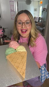 919 reactions · 14 shares | This is what you meant by “Ice Cream Cake”, right?  Our Cone Flexi Frost & Carve plates were just begging to be used to make an ice cream cone cake, don’t you think?! 來 Our flexible Cone plates come in either 6-inches or 8-inches  Order worldwide on www.frostform.com | Frost Form | Facebook