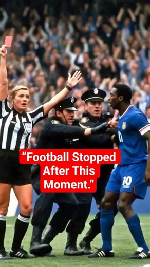 “This Red Card Moment Ended With Police on the Pitch” #RedCard#FemaleReferee#FootballDrama