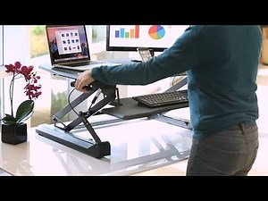 Seville Classics® | AIRLIFT® Pneumatic Standing Desk Converter