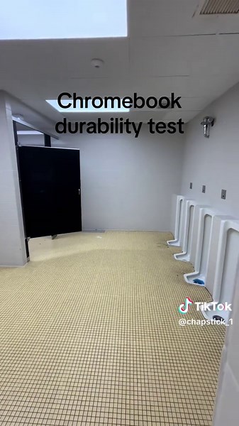 did the school cromebook survive?#cromebook #tv #durabilitytest #foryoupage #newyearnewme😝 #fyp #awsome #bam