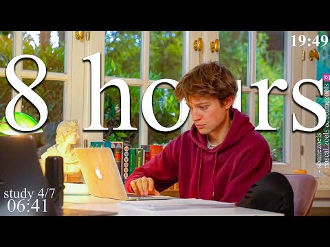 LIVE | 8-HOUR study with me 📚⛈️ rain sounds & pomodoro timer 60 & 10