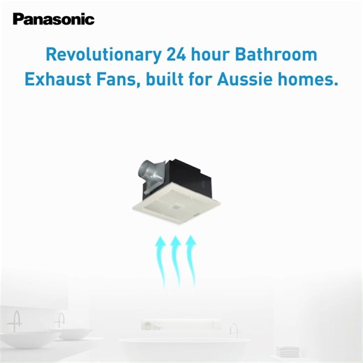 Looking for a smarter way to keep your bathroom cool and fresh this summer? Panasonic ceiling-mounted fans use advanced DC motor technology for energy-efficient, ultra-quiet operation. Designed for modern homes, they help create a more comfortable bathroom experience every day. Find out more here: bit.ly/4gMIRF5 | Panasonic Australia | Facebook