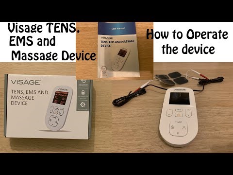 How to operate Visage Tens EMS Massage Device ?