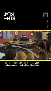 9.6K views · 71 reactions | A self-driving car was vandalized and set on fire after turning into San Francisco’s Chinatown during celebrations for the Lunar New Year on February 10. Some think the vandalism was pure mischief. Others think it is reflective of hostility for self-driving cars in the city over concerns about safety, artificial intelligence, and stolen jobs, according to Reuters. #WatchThis | NowThis | Facebook