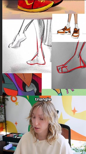 How to draw FEET & SHOES! Clip from my tutorial up on youtube (link in bio) where I share all my tips and tricks on how to nail a good ol' foot drawing. #artadvice #howtodraw #feetdrawing #foot #arttips #arttutorial#drawingfeet #shoedrawing #arttutorial #artisticadvice