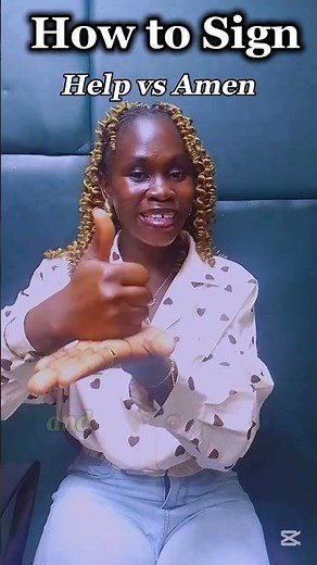 How to sign "Help vs Amen" #howtosign